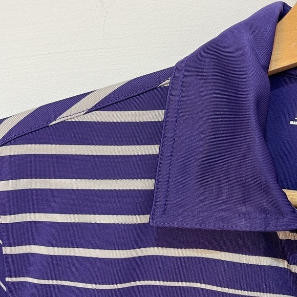 K State Ping Golf Polo Shirt Men's Size Small Purple Light Gray Stripes Wildcat - Picture 4 of 16